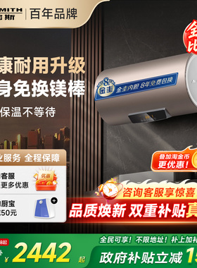 国补AO史密斯电热水器60/80升ED3免换镁棒速热洗澡卫生间一级节能