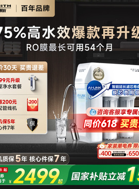 A.O.史密斯家用厨下升级直饮厨下大流量反渗透净水器R1600HWi-E