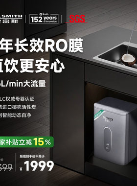 A.O.史密斯佳尼特家用厨下直饮大流量净水器椰皇CXR-1050T1