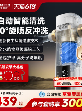 A.O.史密斯 家用自来水过滤器 精钢滤网直冲式前置净水器 PF-DA1