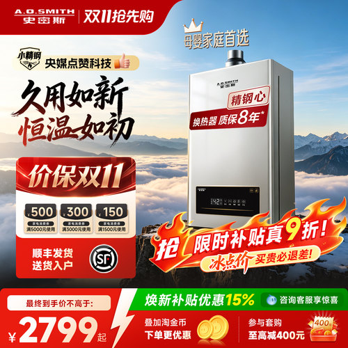 AO史密斯母婴系列燃热全能王EC3