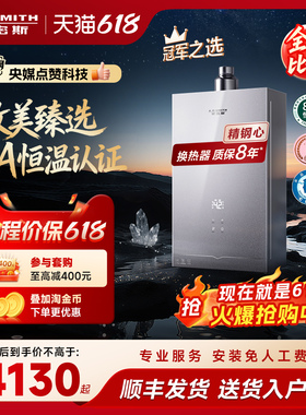 【新品小精钢EC5】AO史密斯燃气热水器防眩玻璃面板静音EJ5Wi/BJS