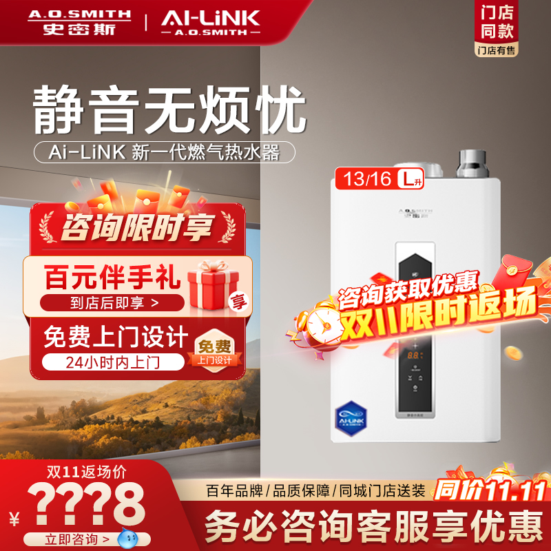 门店在售史密斯燃气DSCWi