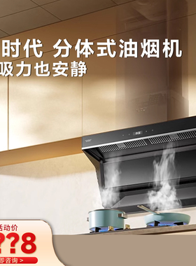 【门店在售】AO史密斯一级静音顶侧双吸分体式抽油烟机家用Z3AWi