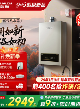 【爆款TM5升级】AO史密斯家用小精钢燃气热水器13/16升EC3恒温