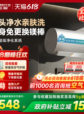 国补史密斯佳尼特电热水器60/80升JC3免换镁棒双棒免清洗浴室洗澡