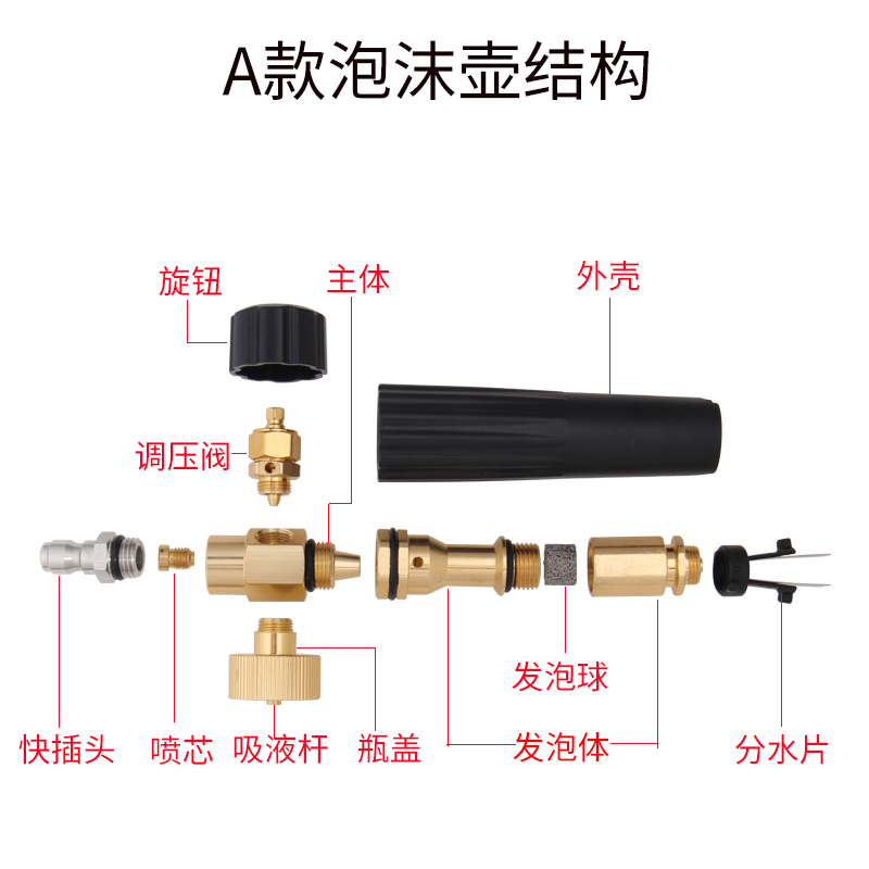 安路仕PA泡沫壶配件规格齐