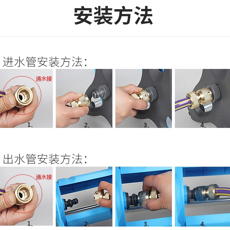 洗车水管收纳架洗车水枪收纳车浇花缠绕卷线器花S园浇花自动收管