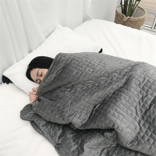 weighted 减压毯Gravity blanket重力毯助眠毯秋被带被套 Neta