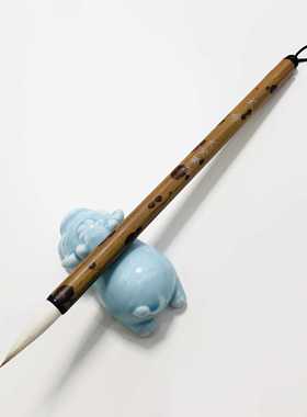 【文咏】出锋3cm兼毫中楷毛笔 金属笔杆楷书行书小行草二王兰亭序