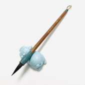 出锋3cm加健紫毫中楷毛笔楷书行书兰亭序行楷高质量书法 锦墨