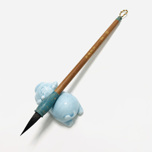 【锦墨】出锋3cm加健紫毫中楷毛笔楷书行书兰亭序行楷高质量书法