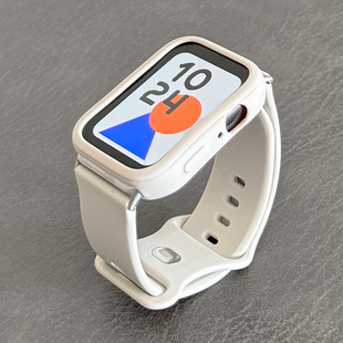 运动硅胶适用华为Watch 小众撞色 FIT3手表表带软壳拼色保护壳新款