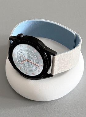 强磁吸云木纹硅胶GT5新款适用华为GT3手表watch4pro表带苹果荣耀2