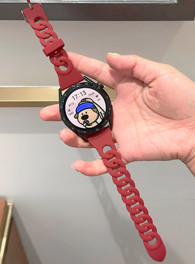 硅胶麻花小众GT4适用华为GT3手表watch4pro表带s9苹果iwatch荣耀2
