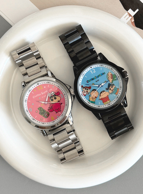 适用三福动漫小新卡通手表三株金属不锈钢表带新款20mm腕带18高级