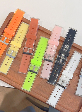 糖果色硅胶果冻夏天GT4适用GT华为GT3手表watch4pro表带荣耀Magic
