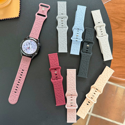 豹纹硅胶运动新款GT4表带