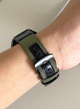 工装帆布尼龙皮革新款适用gt2华为GT3手表watch4pro表带荣耀Magic