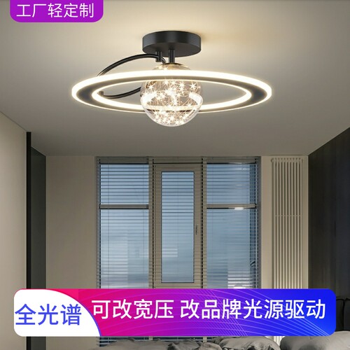 房间主卧室灯 新款满天星全光谱护眼智能语音遥控LED吸顶灯