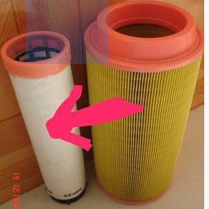 神钢75KW/100HP空滤AG/XG55/75空压机PS-CE03-509空气滤清器风格