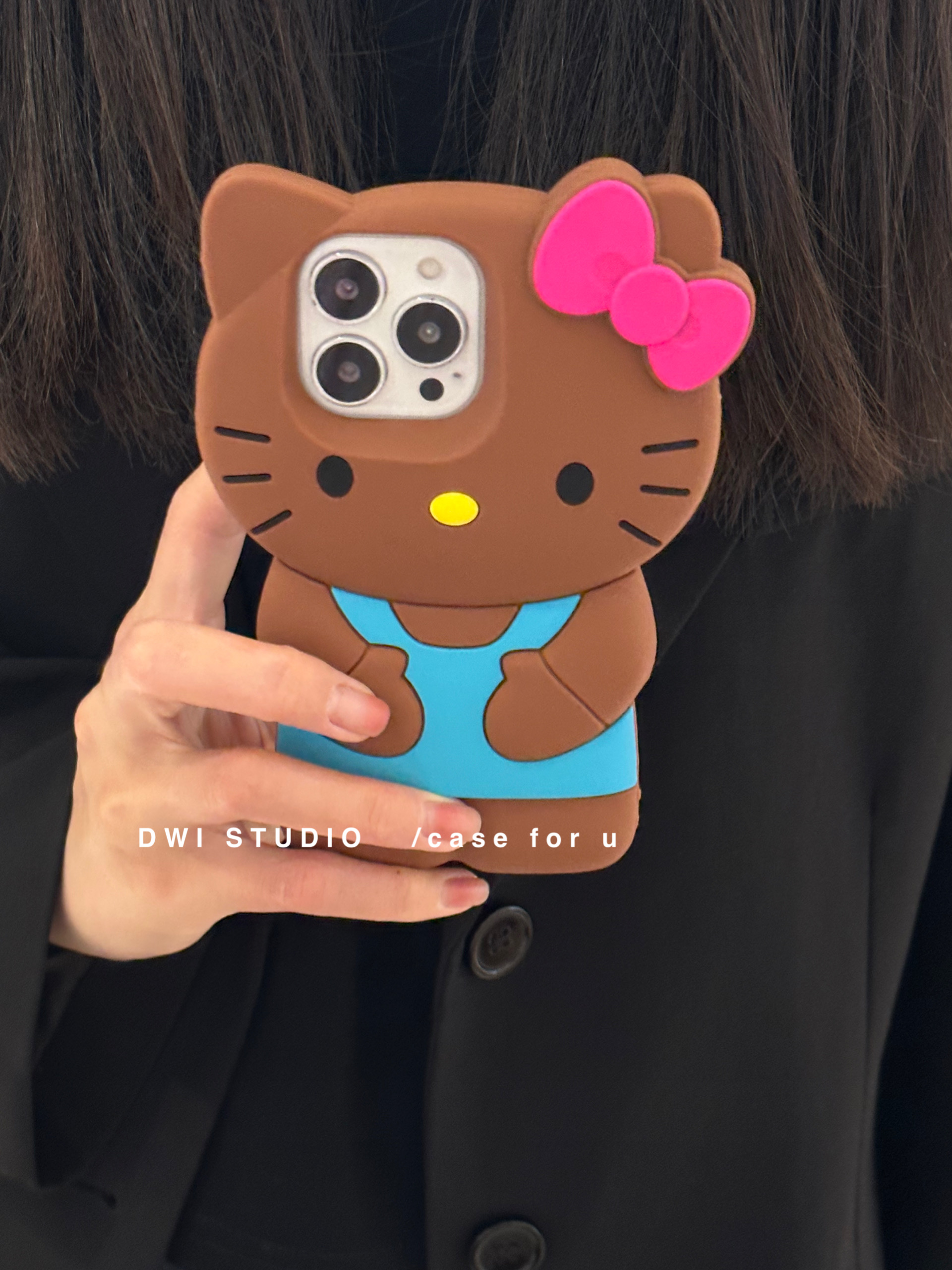 夏威夷美黑kitty硅胶手机壳