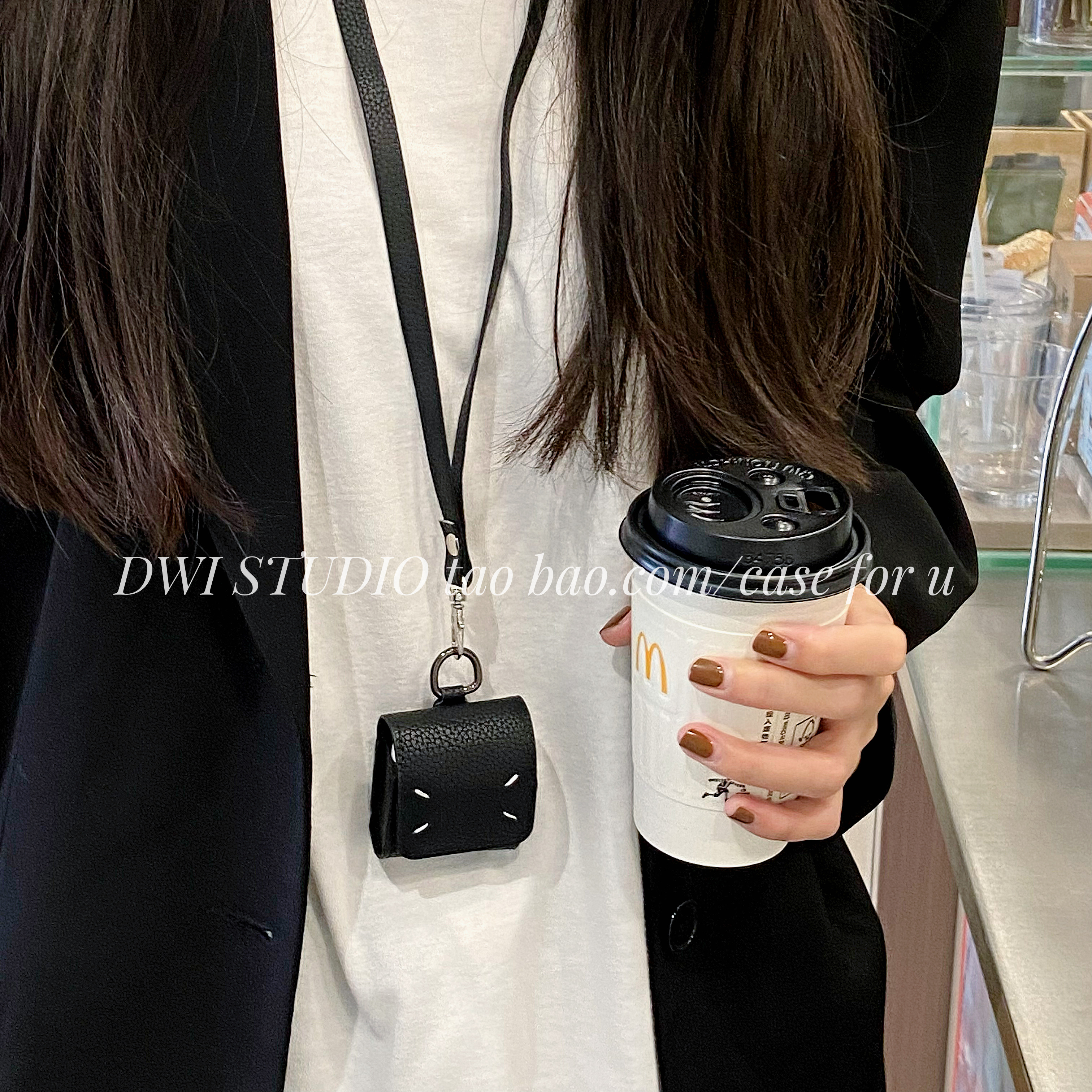 超酷马吉拉耳机壳挂绳保护皮套适用苹果1/2/3代airpods pro耳机套新款苹果耳机4代