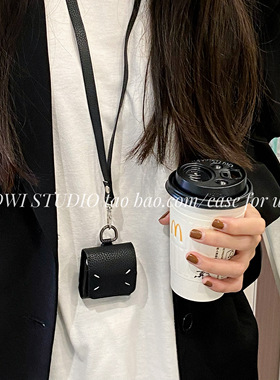 超酷马吉拉耳机壳挂绳保护皮套适用苹果1/2/3代airpods pro耳机套新款苹果耳机4代