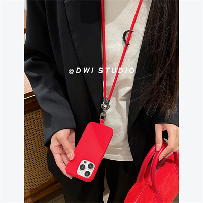 加厚版高级新年红液态手机壳