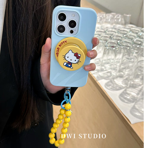 可爱黄蓝撞色kt磁吸壳