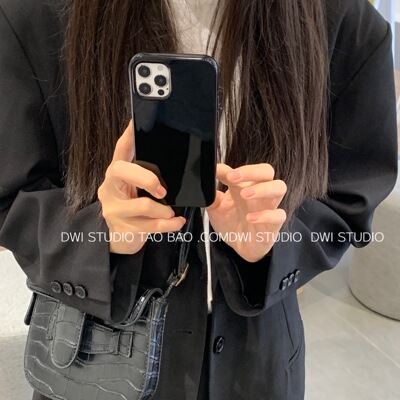 纯色硅胶苹果简约手机壳17