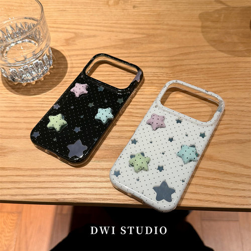 小众立体星星双层手机壳