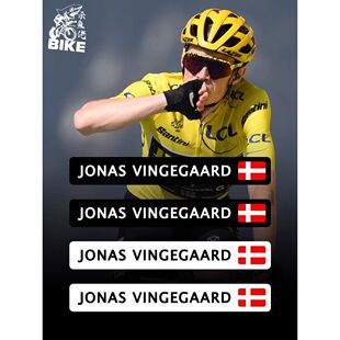 贴库温格高环法姓名贴纸公路车架头盔车贴防水定制珍宝车队Vingeg