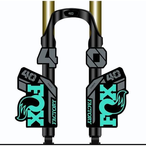 适用于2021fox40前叉贴纸公路车自行车前叉贴FOX 40防水改色贴纸