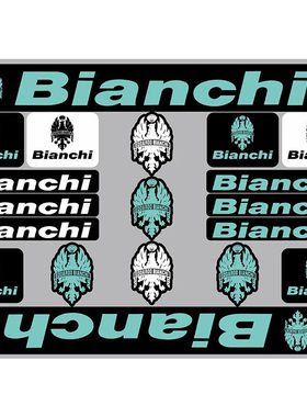 Bianchi-5 比安奇车架贴山地车换色贴纸公路自行车升级改装贴防水