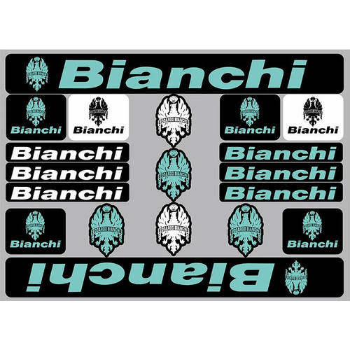 Bianchi-5 比安奇车架贴山地车换色贴纸公路自行车升级改装贴防水