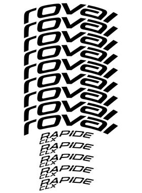 自行车贴纸公路车车贴ROVAL RAPIDE CLX车圈轮组装饰单车贴纸防刮