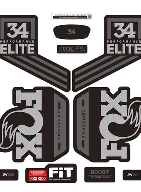 2018 fox34 PERFORMANCE elite前叉贴单车自行车车身贴纸装饰防水
