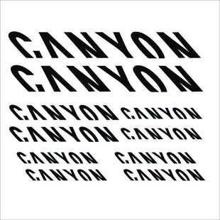 CANYON 山地车公路车车架贴纸DIY反光自行车贴花雕刻镂空转印贴