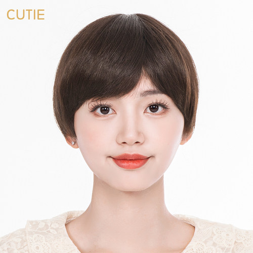 全假发套娇滴滴真人发丝手织