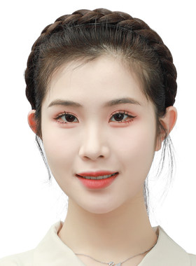 cutie娇滴假发发箍麻花辫子