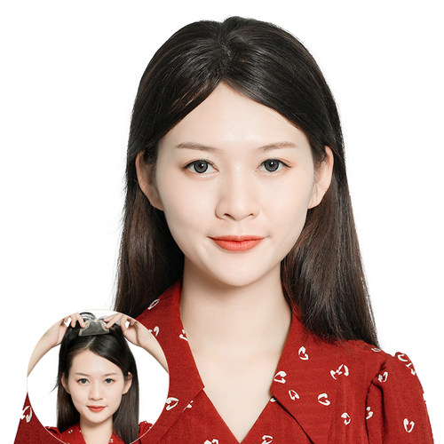 假发片Cutie/娇滴真发头顶补发块