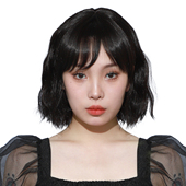 女玉米须烟花烫蓬松短卷发韩版 娇滴滴高仿真短中款 整顶全假发套