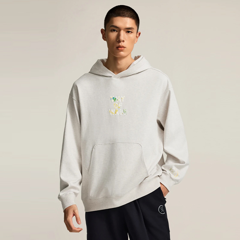 Lining/李宁韦德男套头连帽卫衣