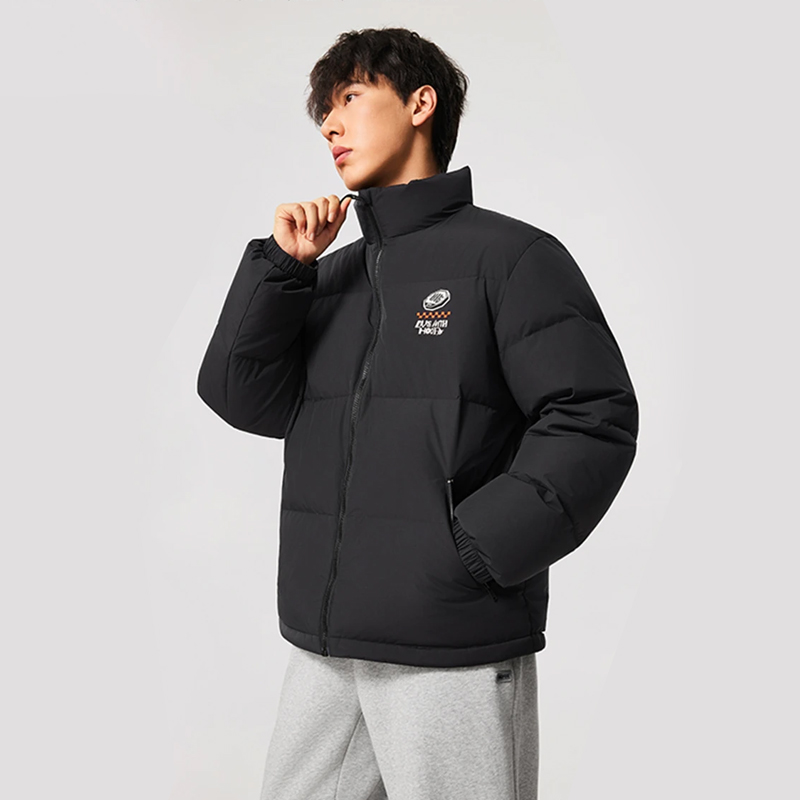李宁反伍男子短羽绒服防泼水鸭绒