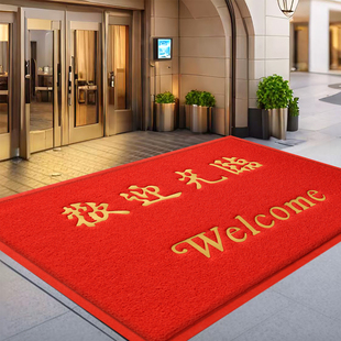 定做欢迎光临门垫电梯店铺地垫防滑进门门口迎宾加厚商用LOGO地毯