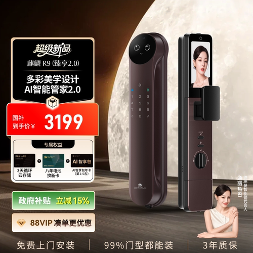 德施曼人脸识别智能锁R9臻享版