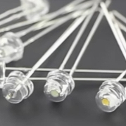 5V 奥迪A8转向灯尾灯灯珠 草帽灯珠LED灯 白发黄 黄色 黄光2脚