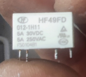 HF49FD 012-1H11 比亚迪新能源充电机4脚继电器 全新