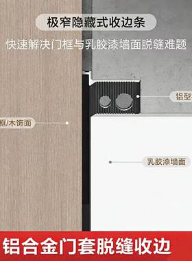 木澜居门套乳胶漆工艺缝铝合金